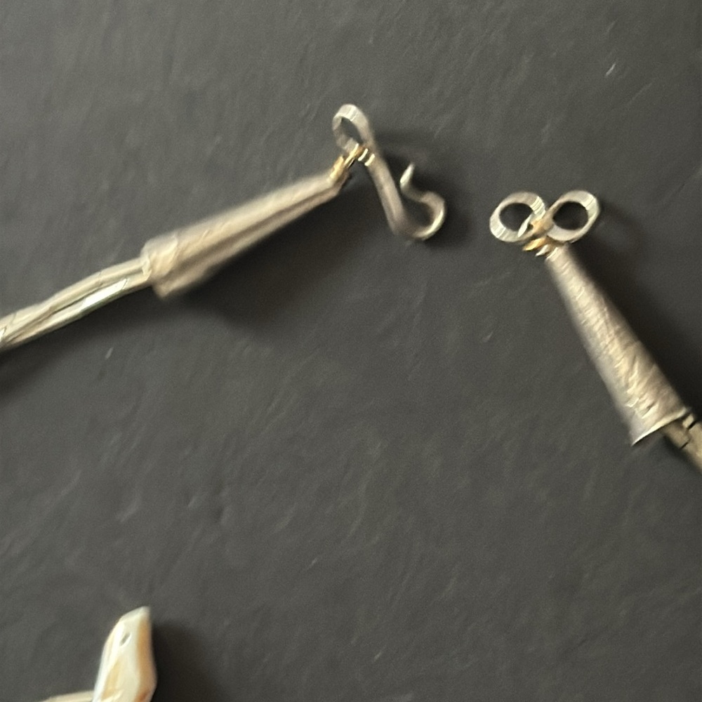 Vintage 70s Zuni Sterling Silver Bird Fetish Necklace - Picture 14 of 14